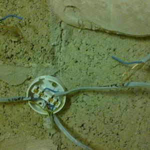 Extractor fan wires