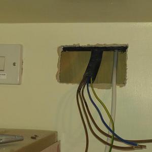 wiring to shower room switches