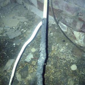 Cable joint under floor