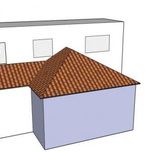 Roof proposal to scale