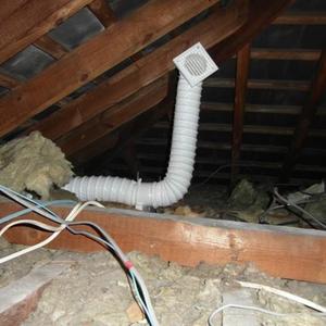 New bathroom Extract Terminating in the Loft