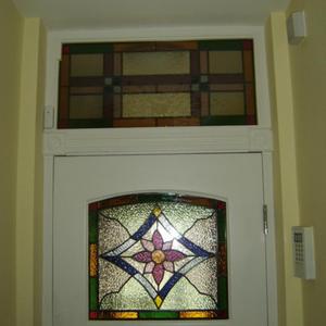 fanlight and front door