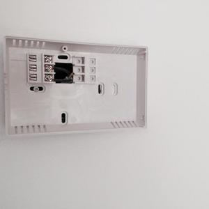 Thermostat unit wiring (located downstairs)