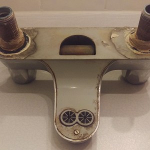 Bath taps removed