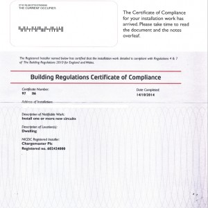 NIC Certificate of Compliance
