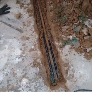 Exposed pipe