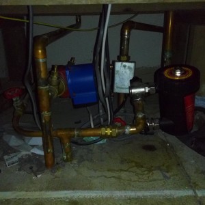 pump, magnaclean and diverter valve