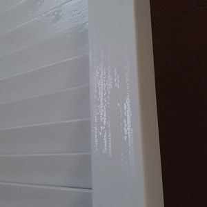 Poor paint adhesion and finish.